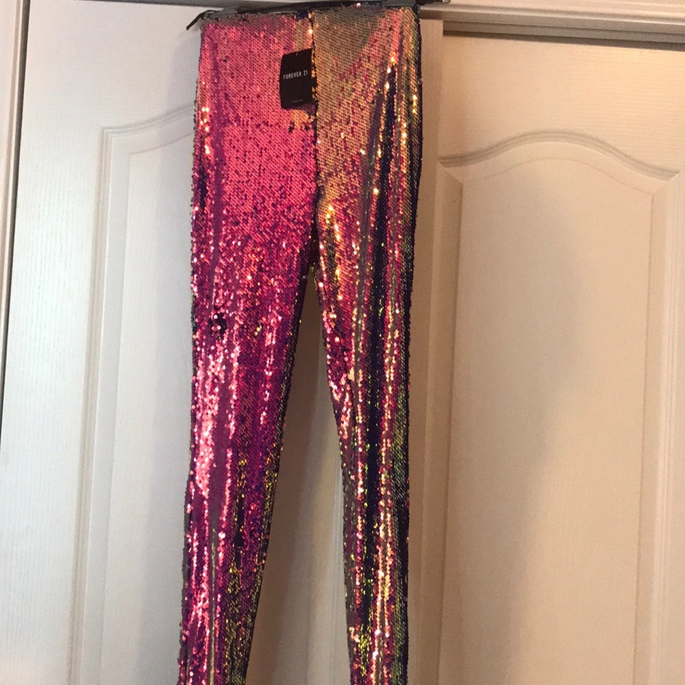 COPY - Multi colored sequined pants